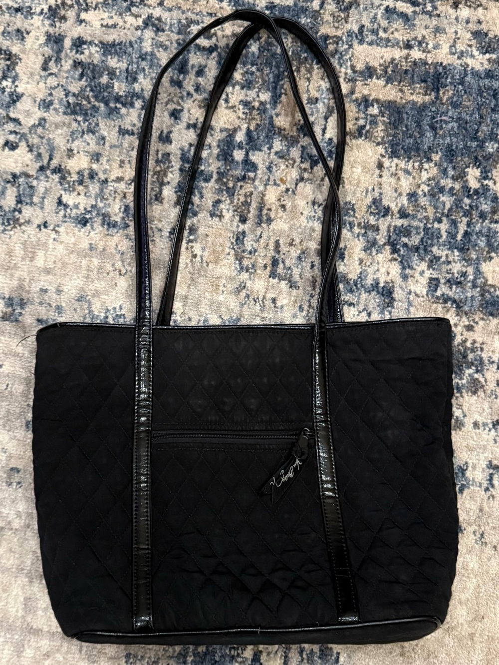 Vera Bradley Trimmed Vera Tote in classic black. $35